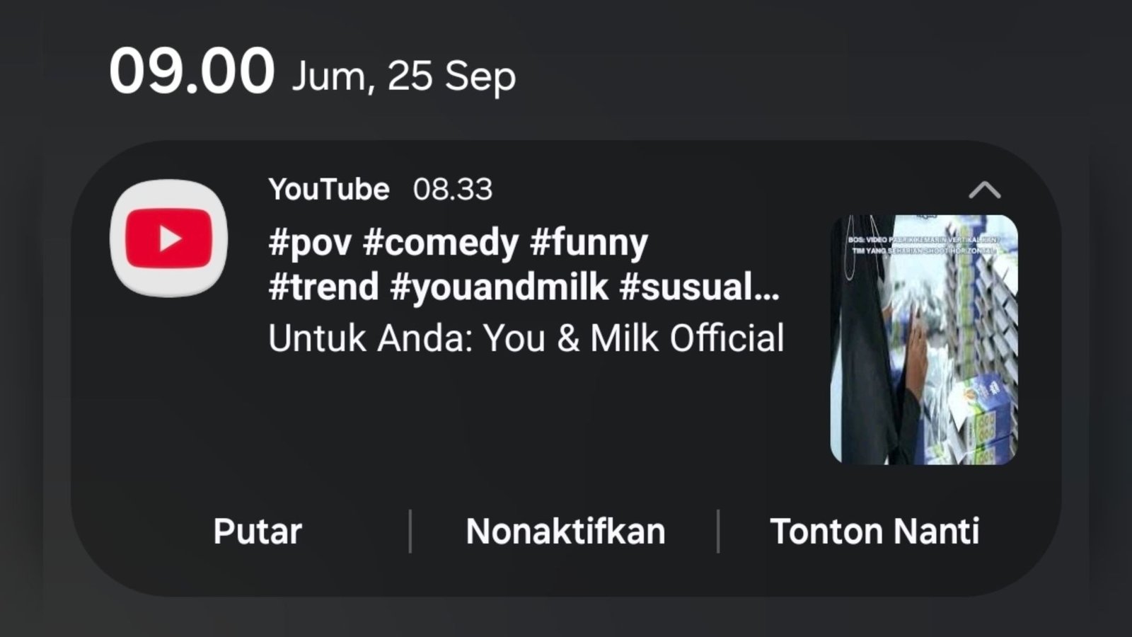 ⁣#pov #comedy #funny #trend #youandmilk #susualmondrendahgula #sususehatkeluarga #fyp