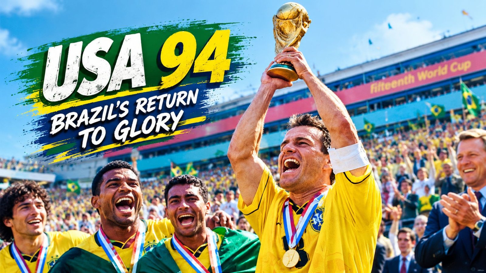 ⁣SA 94 Brazil's Return to Glory: Kebangkitan Penuh Emosi Tim Samba Mengakhiri Dahaga Juara Dua D