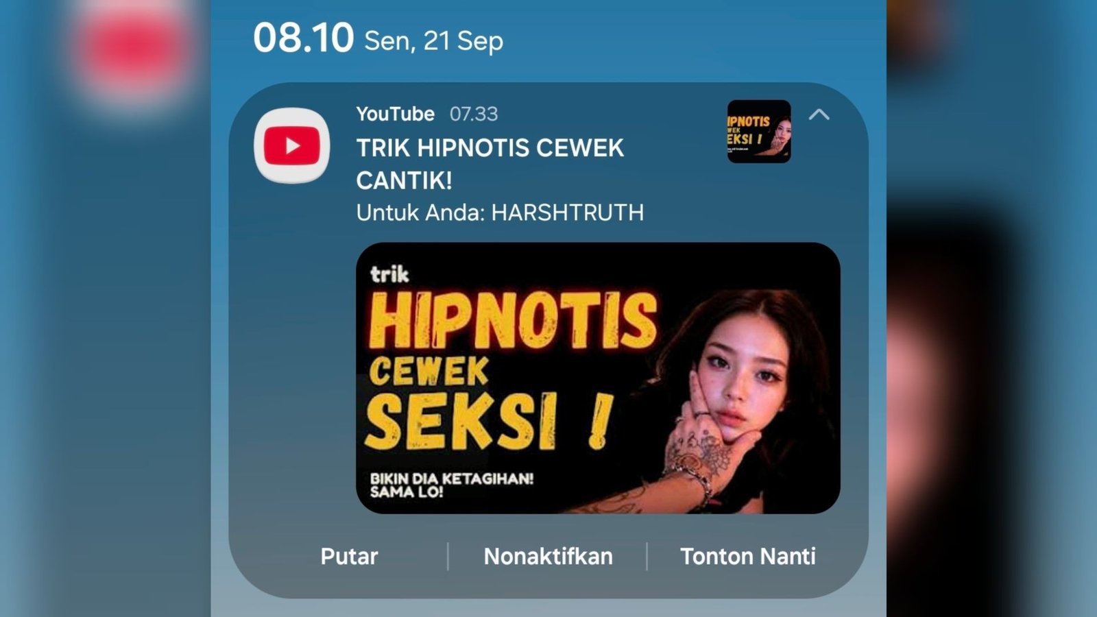 TRIK HIPNOTIS CEWEK CANTIK!