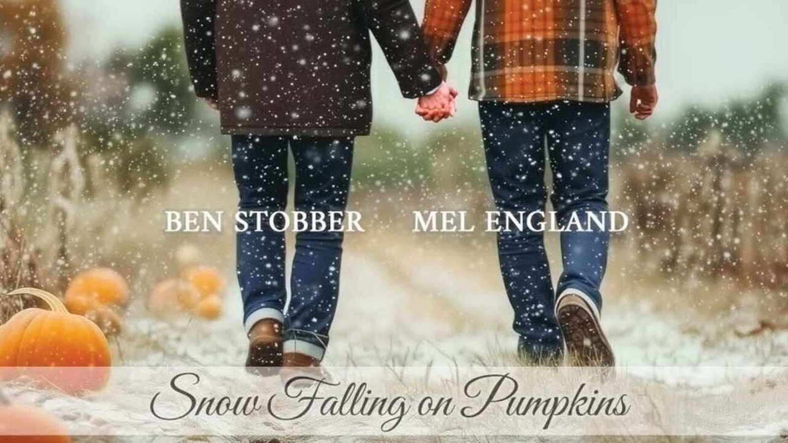 ⁣Snow Falling on Pumpkins