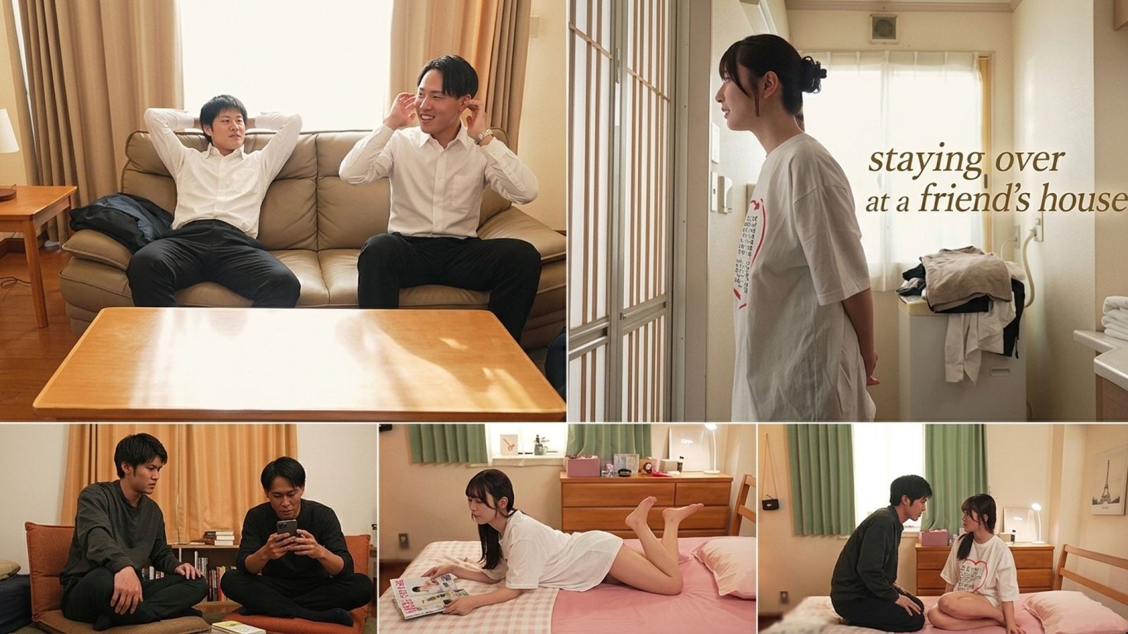 ⁣Staying over at a friend’s house