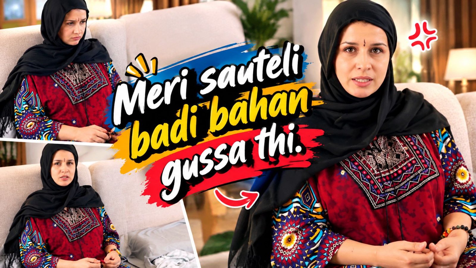 Meri sauteli badi bahan gussa thi.