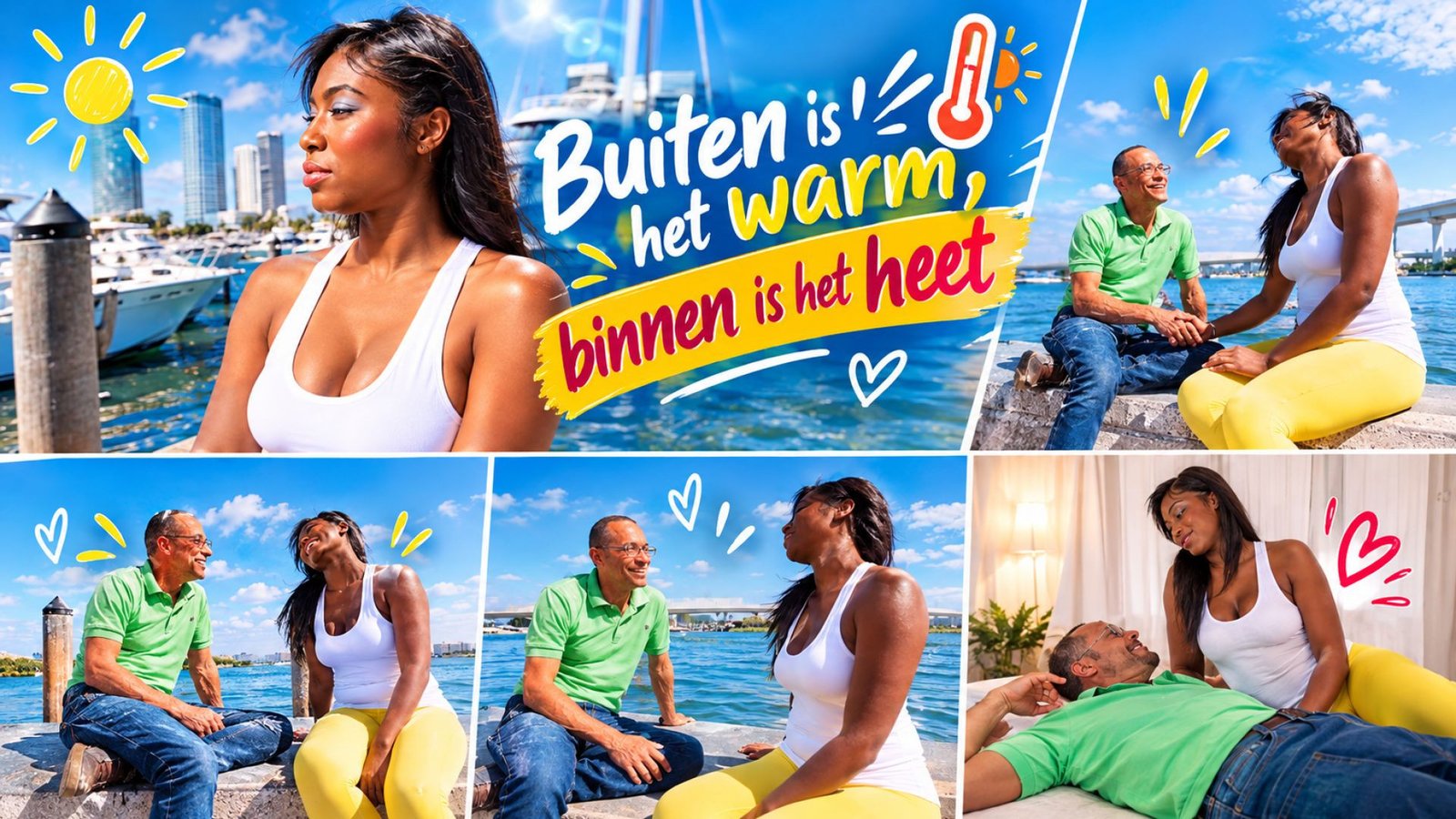 Buiten is het warm, binnen is het heet